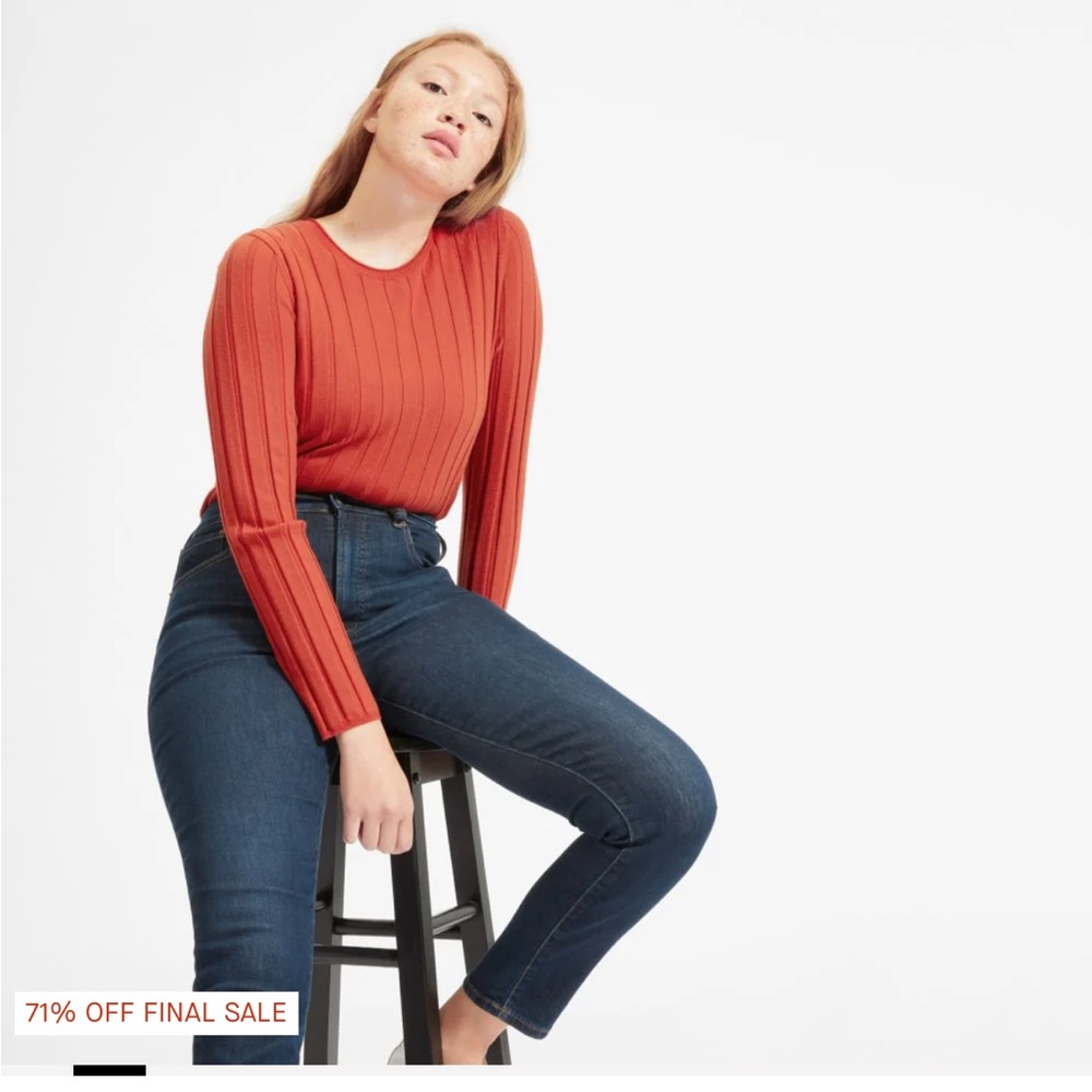Everlane Authentic High Rise Skinny Ankle Jeans size 26
